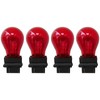 4-Pack Red 3157 Bright Light Bulbs Car Auto Signal Turn