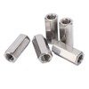 5Pcs Coupling Nut Hex Stainless Steel Anti Corrosion M12 Connector