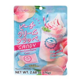KASUGAI PEACH CREAM FRAPPE CANDY 2.68OZ