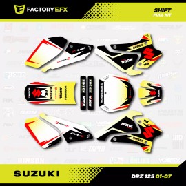 Factory EFX Racing Graphic Kit fits Suzuki DRZ125 01-07 DRZ 125 SHIFT Graphics Decal MX Dirt