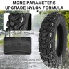 WEIYINGSI 3.50-10 Scooter Tire, 3.50-10 Off-Road Tubeless Tire for Front/Rear
