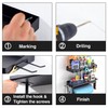 ZUNTO Garage Paper Towel Holder with 2 Shelves, Black Paper
