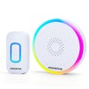 Aigostar Wireless Bell with RGB Light, IP55 Waterproof Outdoor Door