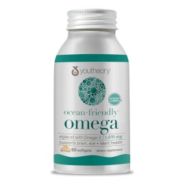 🌱🌊 Youtheory Omega Friendly Omega | Cápsula Blanda Vegana de Algas 💖