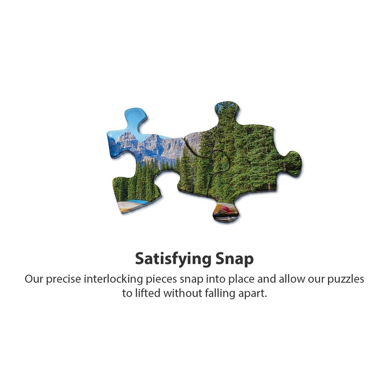 Springbok 1000 Piece Jigsaw Puzzle Calm Canoes - Made in