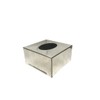 Dynore Stainless Steel Mathar Design Square Shape Tissue Paper Holder