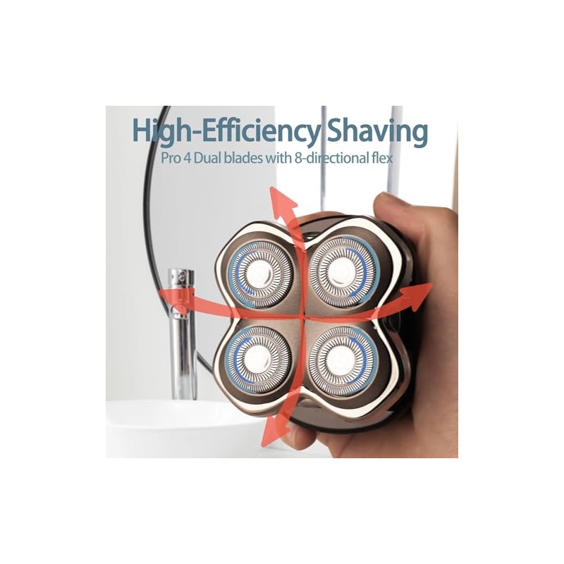 3Pack Professional Replacement Head for Shaver Gold Pro, Silver Pro,