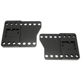 ECOTRIC Universal Snowplow Mount Drop Bracket Lift Heavy Duty Steel Black