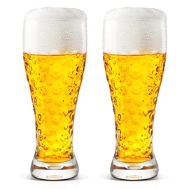 Gmath Beer glasses Set of 2 ，17 oz Beer Pint Glasses, Pilsner Beer Mug, Craft Beer glass, Pint Glass for Drinking Strong Beer, Drinking gift for brother, son, father