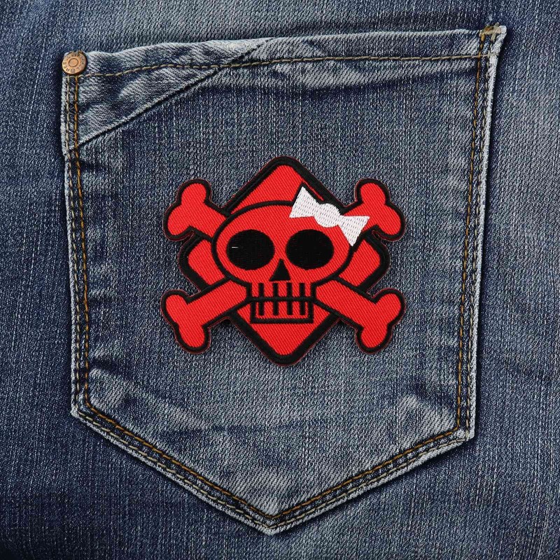 Freak Scene Patch - Skull Poison - red