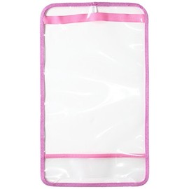 [マモルチャン]ランドセルカバー キラキラふち透明ランドカバーL キッズ ピンク (006)