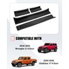 YEBOOCA Door Sill Guards Kit fits 2018-2026 Wrangler JL JLU,
