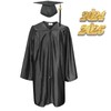 GradPlaza Shiny Preschool Graduation Gown and Cap for Kids 2024