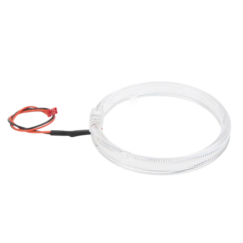 Car LED Angel Eyes Light Guide 95mm/3.7in Purple Lighting 9‑36V