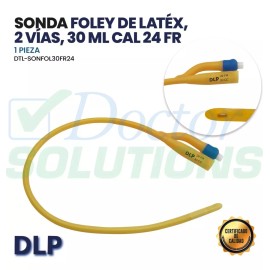 DLP Sonda Foley De Látex, 2 Vías, 30ml, Cal. 24fr Dlp Individual