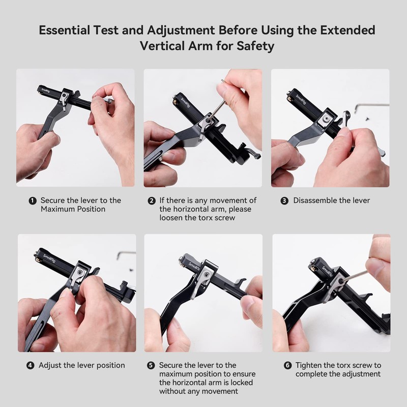 SmallRig RS 3 Mini Extended Vertical Arm, Extension Mount Plate