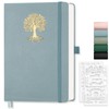 EMSHOI Dotted Notebook A5-100 GSM Hardcover Leather Dotted Journal with