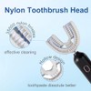 Cepillo de dientes ultrasónico en forma de U para adultos,
