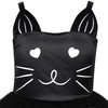 Sunny Fashion Girls Dress Cat Face Black Tower Ruffle Dancing