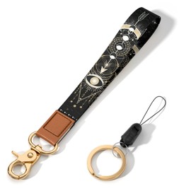 Hsxnam Wrist Lanyard Key Chain, Cute Wristlet Strap Keychain Holder for Women Keys Car Airpods ID Badges Phone, Arrow