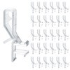 30 Pcs Hidden Channel Valance Clips 1-7/8 Inch Clear Plastic