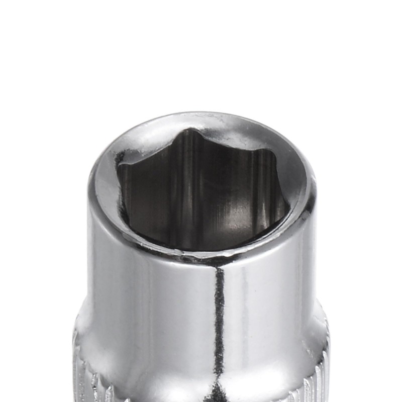uxcell 4 Pcs 1/4-Inch Drive 7mm 6-Point Shallow Socket, Metric,