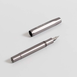 Kaweco AL Sport Fountain Pen Anthracite, Fine Nib with Kaweco Sport Octagonal Clip Chrome