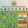 ZeeHERBS Organic Alfalfa Leaf 4 oz. (113g) Pack, USDA Certified