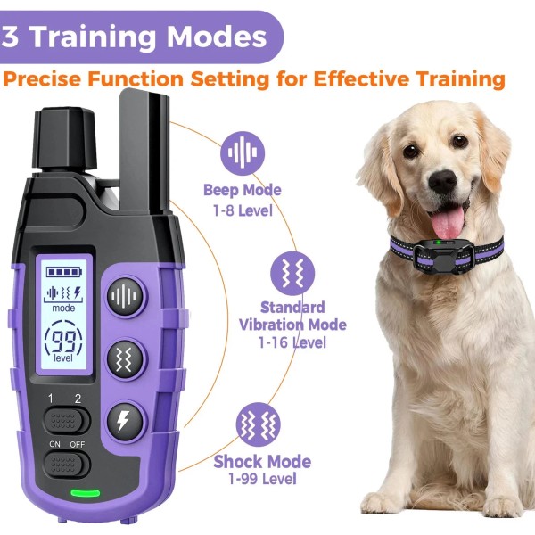 Unbranded No Shock Dog Training Collar Remote Waterproof E Collar