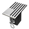 Synrroe 2" Heavy Duty Stainless Steel Flag Hitch Cover, Car