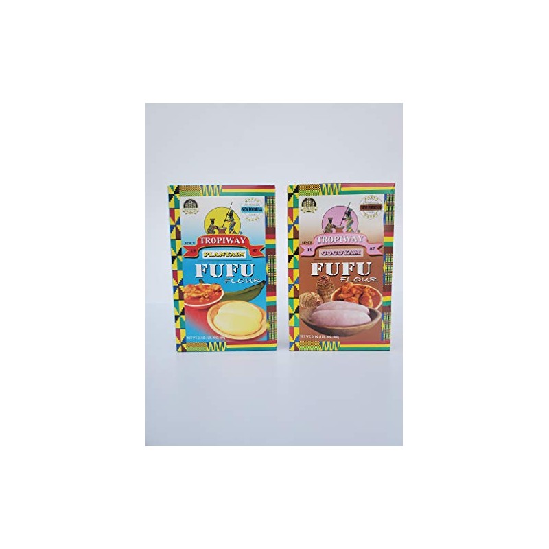 Tropiway Plantain and Cocoyam Fufu Flour 24oz
