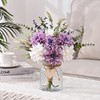 MARTINE MALL Faux Flowers in Vase, Fake Flowers with Vase,