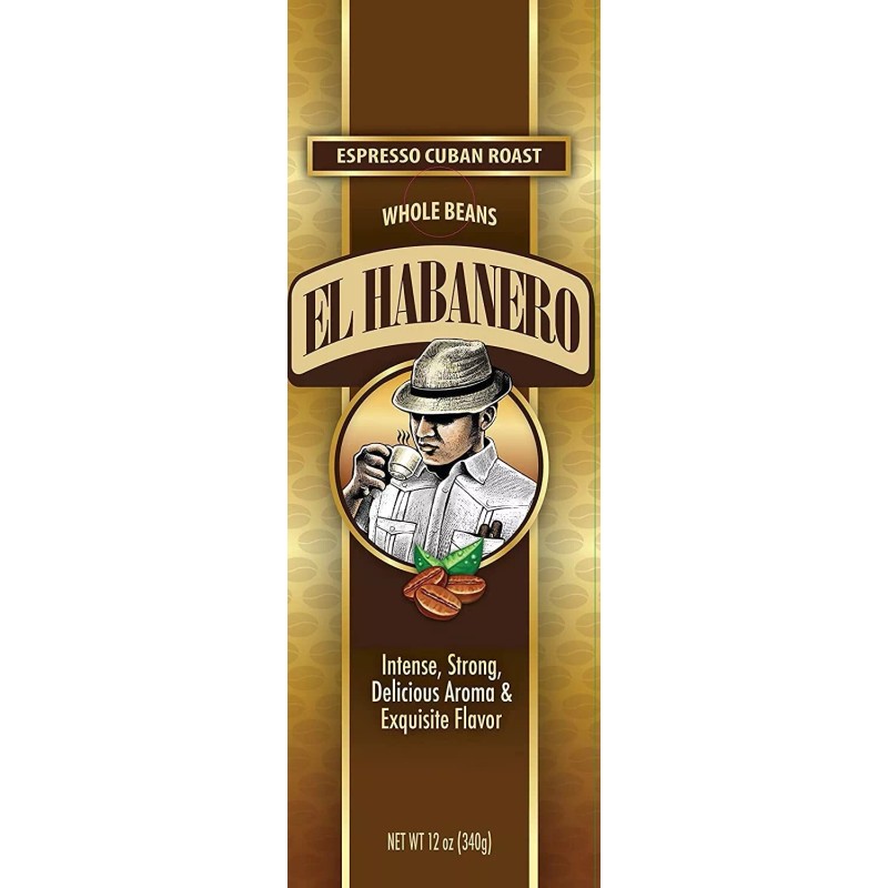 El Habanero Coffee Beans espresso Whole 2lb