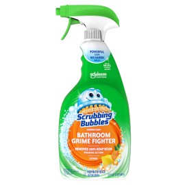 Scrubbing Bubbles Scrubbing Bubbles Bathroom and Shower Cleaner Disinfectant Spray, Bathroom Grime Fighter, Citrus Scent, 32oz