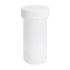 48 Pack Round Plastic Jars with Lids, White Discreet Container,