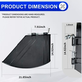 deawater 138-7502 Discharge Deflector for Toro Exmark Mowers, Compatible with 74690, 74691, 74694, 74695, 75743, 75745, 75753, 75754, 75757, QZE725GKC42200, QZS735GKC54200, with Spring