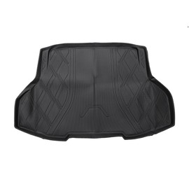 ACROPIX Flat Face Cargo Liner Rear Trunk Mat Trunk Cargo Luggage Boot Tray Mat Diamond Pattern for Honda Civic Type R 2017-2021 Anti-Slip
