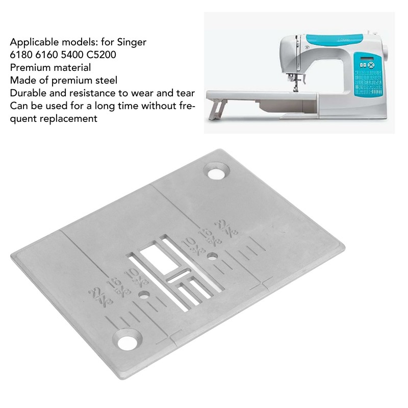 Straight Stitch Needle Plate Professional Replacement Steel Fine Machined Needle