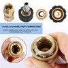2Pair Pressure Washer Adapter Set, M22-14mm to 1/4'' Quick Connect