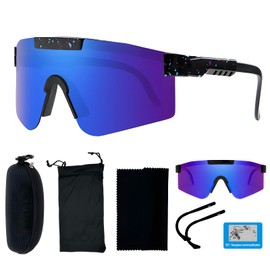 DADAPANGHU Fast Glasses Rave Polarised Sunglasses Men's Cycling Glasses Women's Bicycle Glasses Men's Sports Glasses UV400 Protective Glasses for Outdoor Activities such as Cycling Ski Fishing