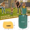 Rake for Leaves: Large 18" Wide Metal Leaf Rake, 65”