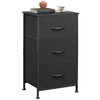 WLIVE Dresser with 3 Drawers, Fabric Nightstand, Organizer Unit, Storage