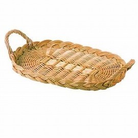 Boiled Willow Basket, Both Handle Tray, 12.6 inches (32 cm), 41-11