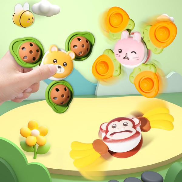 Opard Animal Themed Hand Spinner Baby Kids Toy 3 Piece