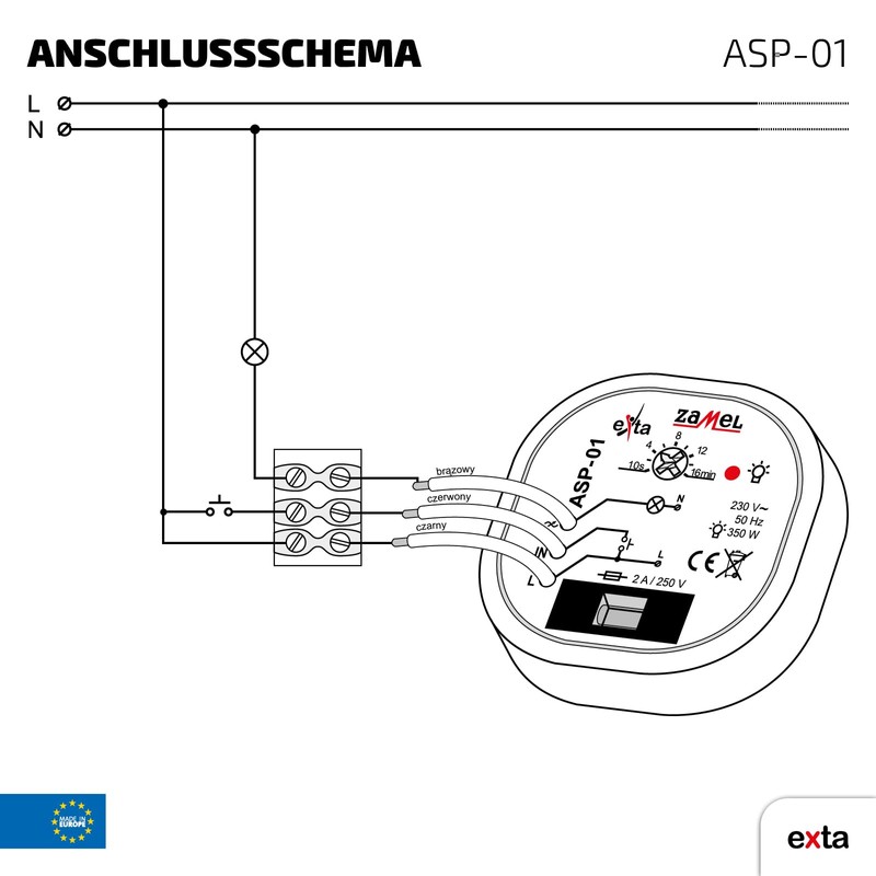 Zamel TREPPENLICHT-ZEITSCHALTER ASP-01