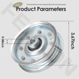 FENXDN Idler Pulley B527 (OD-3.25", ID-3/8) for Sw-isher Lawn Mower