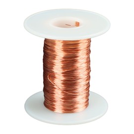 Copper Wire, 0.3 mm x 10 m Enamelled Copper Wire, Enamel Wire, Copper Wire Insulated, Copper Coil, Insulated Magnetic Wire for Making an Electromagnet Motor Model