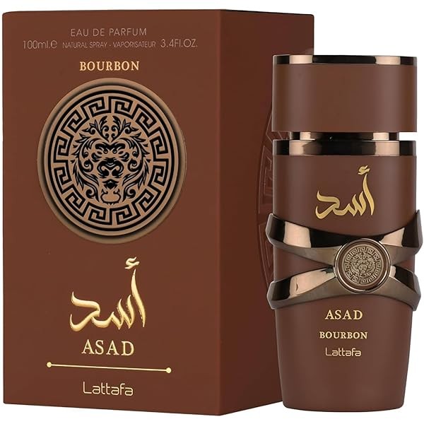 Lattafa Asad Bourbon for Unisex Eau de Parfum Spray, 3.4