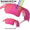 OUTDOORSPARTA Sports Sunglasses(2. Pink Frame, Full Lens Mirrored Pink)