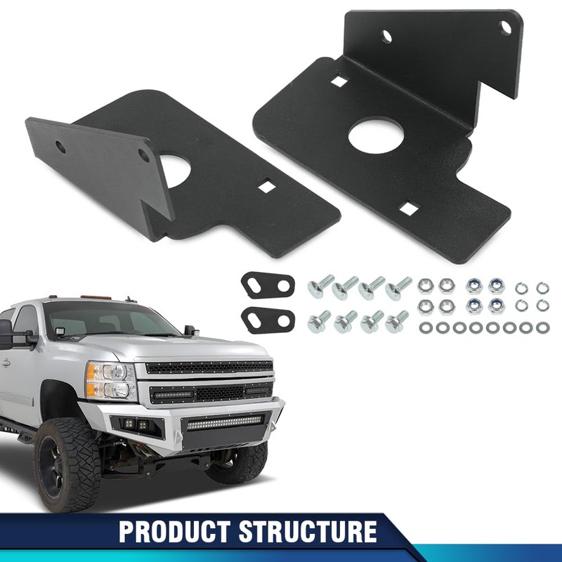 PIT66 LED Fog Light Mounting Bracket Compatible with Chevy Silverado